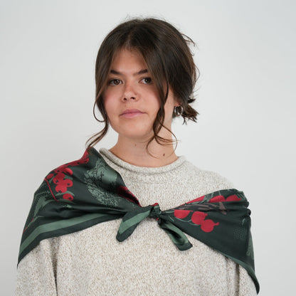 Berry Silky Scarf